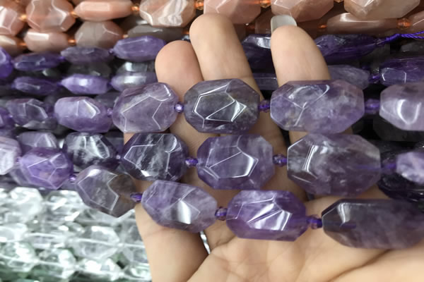 CNG7802 15.5 inches 13*18mm - 18*25mm faceted freeform amethyst beads
