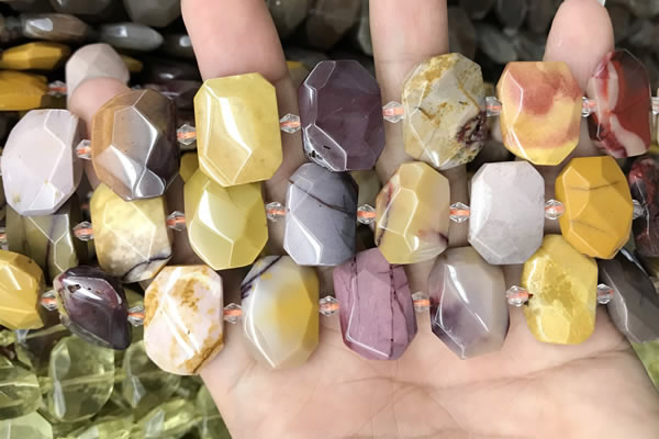 CNG7920 15.5 inches 13*18mm - 15*25mm faceted freeform mookaite beads