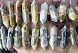 CNG7948 10*22mm - 12*45mm faceted nuggets crazy lace agate beads