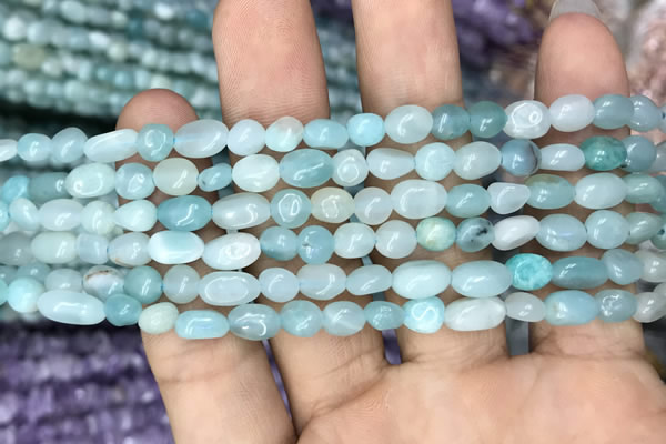 CNG8014 15.5 inches 6*8mm nuggets amazonite beads wholesale