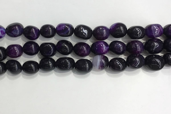 CNG8116 15.5 inches 8*12mm nuggets agate beads wholesale