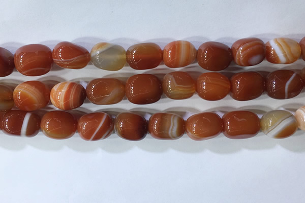 CNG8229 15.5 inches 12*16mm nuggets striped agate beads wholesale