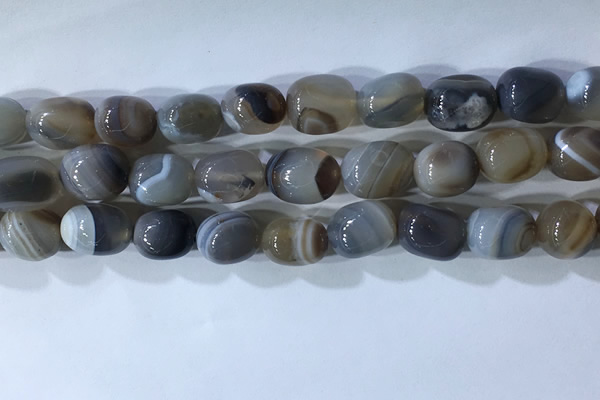 CNG8277 15.5 inches 13*18mm nuggets striped agate beads wholesale