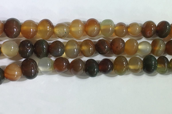 CNG8337 15.5 inches 10*12mm nuggets agate beads wholesale