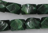 CNG838 15.5 inches 13*18mm faceted nuggets African jade beads