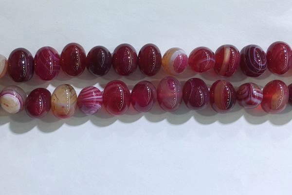 CNG8382 15.5 inches 12*16mm nuggets striped agate beads wholesale