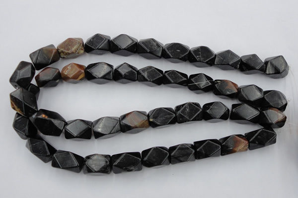CNG843 15.5 inches 13*18mm faceted nuggets picasso jasper beads