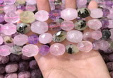 CNG8566 12*16mm - 15*20mm faceted nuggets mixed quartz beads
