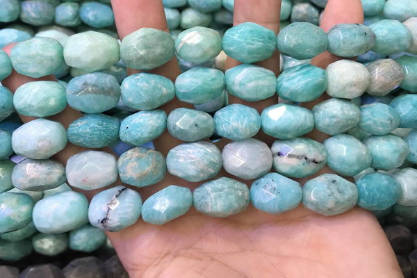 CNG8568 12*16mm - 13*18mm faceted nuggets amazonite beads