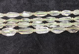 CNG8683 12*23mm - 15*25mm faceted freeform green quartz beads
