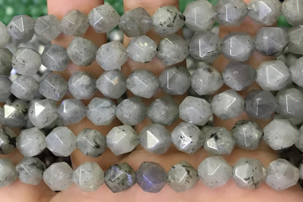 CNG8717 15.5 inches 10mm faceted nuggets labradorite gemstone beads