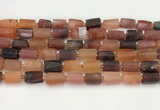 CNG8861 15.5 inches 8*12mm - 10*16mm nuggets matte carnelian beads