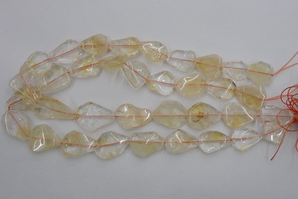 CNG889 15.5 inches 15*20mm – 20*30mm freeform citrine beads
