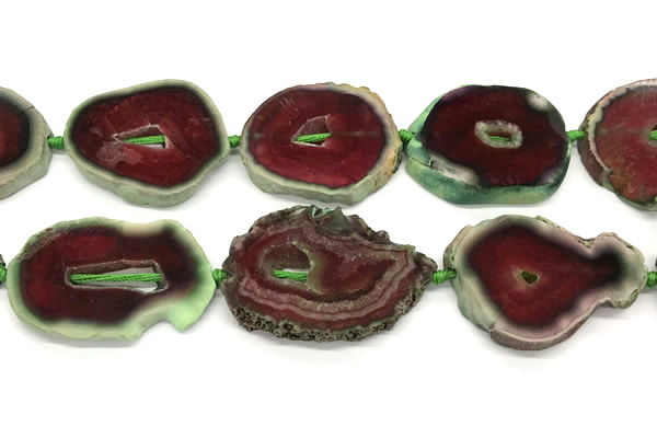 CNG8950 30*40mm - 40*50mm freeform druzy agate beads