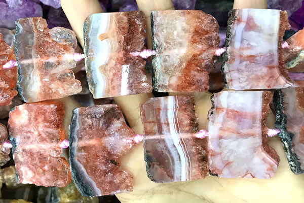 CNG8966 15 inches 22*30mm - 30*40mm freeform druzy amethyst beads