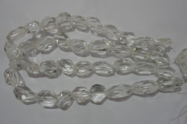 CNG901 15.5 inches 13*15mm – 14*22mm faceted nuggets white crystal beads