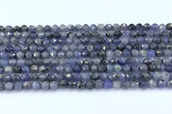 CNG9107 15 inches 4mm faceted nuggets tanzanite beads