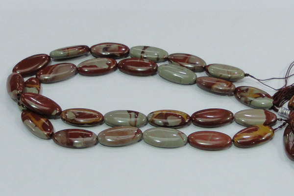 CNJ06 15.5 inches 15*30mm oval natural noreena jasper beads