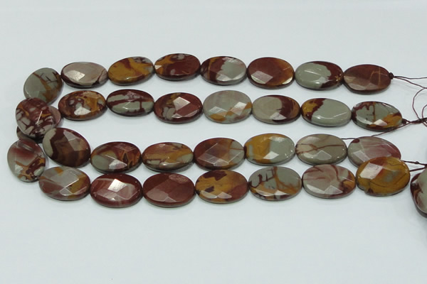 CNJ11 15.5 inches 18*25mm faceted oval natural noreena jasper beads