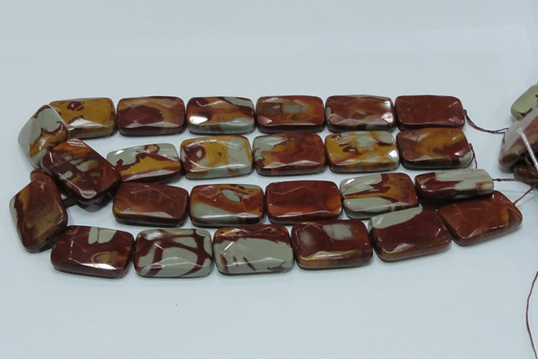 CNJ14 15.5 inches 22*30mm faceted rectangle natural noreena jasper beads