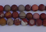 CNJ300 15.5 inches 4mm round matte noreena jasper beads wholesale