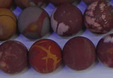 CNJ305 15.5 inches 14mm round matte noreena jasper beads wholesale