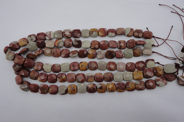 CNJ58 15.5 inches 12*12mm faceted square noreena jasper beads