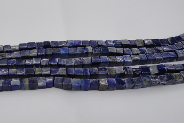 CNL1100 15.5 inches 6*6mm cube lapis lazuli gemstone beads
