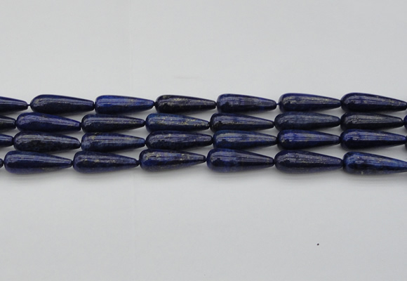 CNL1161 15.5 inches 10*30mm teardrop lapis lazuli gemstone beads