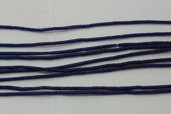 CNL1202 15.5 inches 0.8*1mm tube natural lapis lazuli beads
