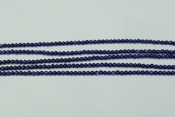 CNL1250 15.5 inches 3mm round natural lapis lazuli beads