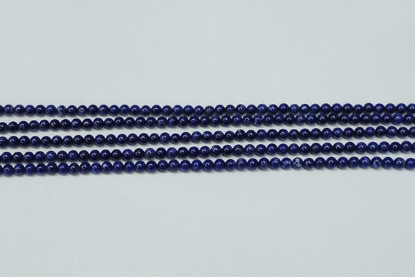 CNL1251 15.5 inches 4mm round natural lapis lazuli beads