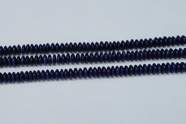 CNL1262 15.5 inches 4*10mm rondelle natural lapis lazuli beads