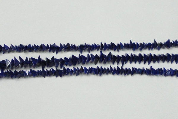 CNL1273 15.5 inches 4*6mm - 5*8mm pyramid natural lapis lazuli beads