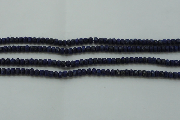 CNL1400 15.5 inches 2.5*4mm faceted rondelle lapis lazuli beads