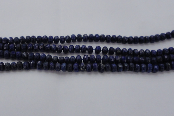 CNL1402 15.5 inches 4*6mm faceted rondelle lapis lazuli beads