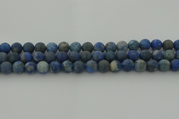 CNL1653 15.5 inches 10mm round matte lapis lazuli beads wholesale