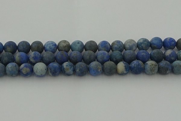 CNL1654 15.5 inches 12mm round matte lapis lazuli beads wholesale