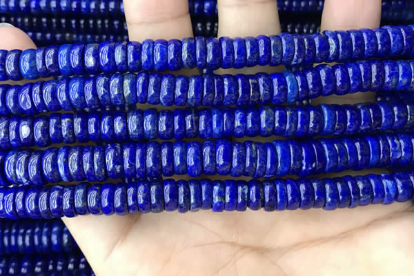 CNL1694 15.5 inches 3*8mm - 4*8mm rondelle lapis lazuli beads