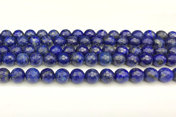 CNL1736 15 inches 8mm faceted round lapis lazuli beads