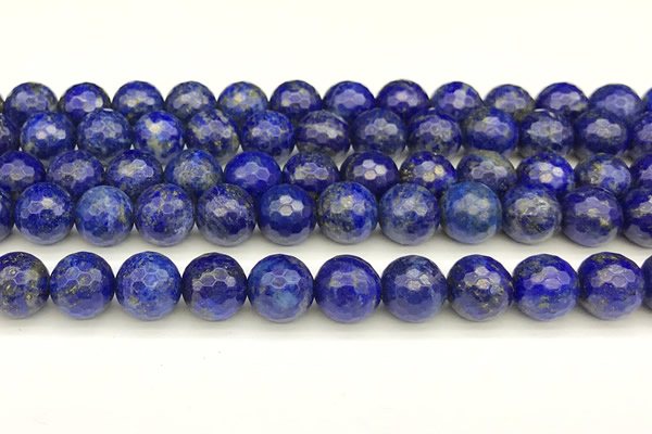 CNL1738 15 inches 12mm faceted round lapis lazuli beads