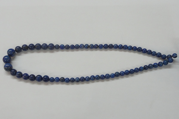 CNL233 15.5 inches multi-size round natural lapis lazuli beads wholesale