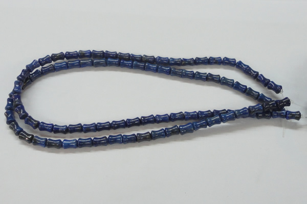 CNL238 15.5 inches 6*8mm bamboo shape natural lapis lazuli beads wholesale
