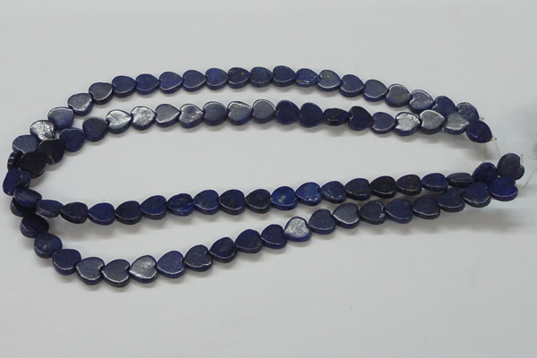 CNL243 15.5 inches 10*10mm heart natural lapis lazuli beads wholesale