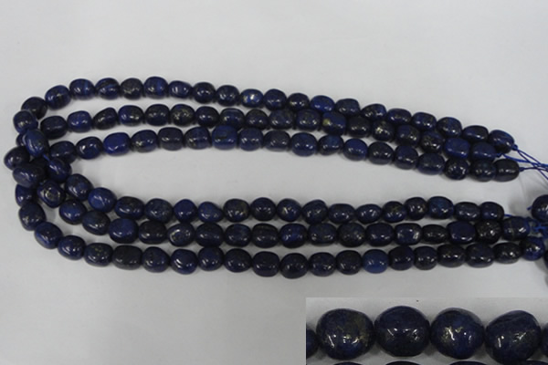 CNL438 15.5 inches 8*10mm nuggets natural lapis lazuli gemstone beads