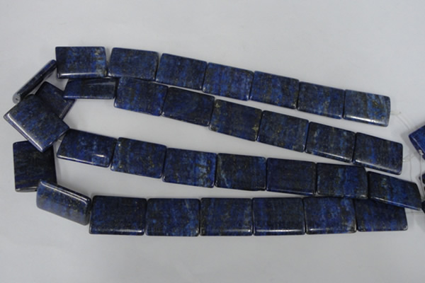 CNL546 15.5 inches 18*25mm flat tube natural lapis lazuli gemstone beads