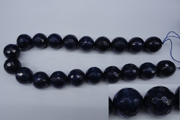 CNL608 15.5 inches 20mm faceted round natural lapis lazuli gemstone beads