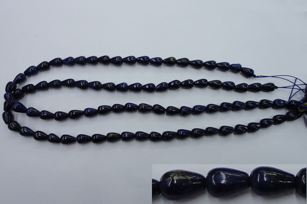 CNL615 15.5 inches 6*10mm teardrop natural lapis lazuli gemstone beads