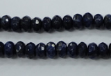 CNL872 15.5 inches 5*8mm faceted rondelle natural lapis lazuli beads