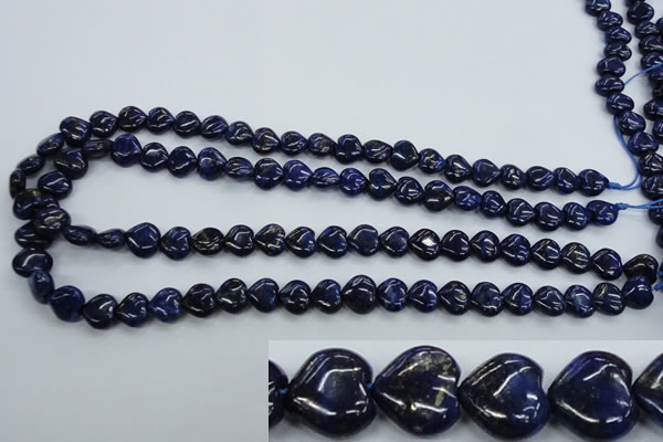 CNL931 15.5 inches 10*10mm heart natural lapis lazuli gemstone beads